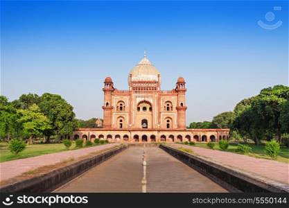 Safdarjung&rsquo;s Tomb is a sandstone and marble mausoleum in New Delhi, India