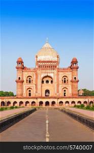 Safdarjung&rsquo;s Tomb is a sandstone and marble mausoleum in New Delhi, India
