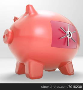 Safe Piggy Showing Restricted Permission Money Box