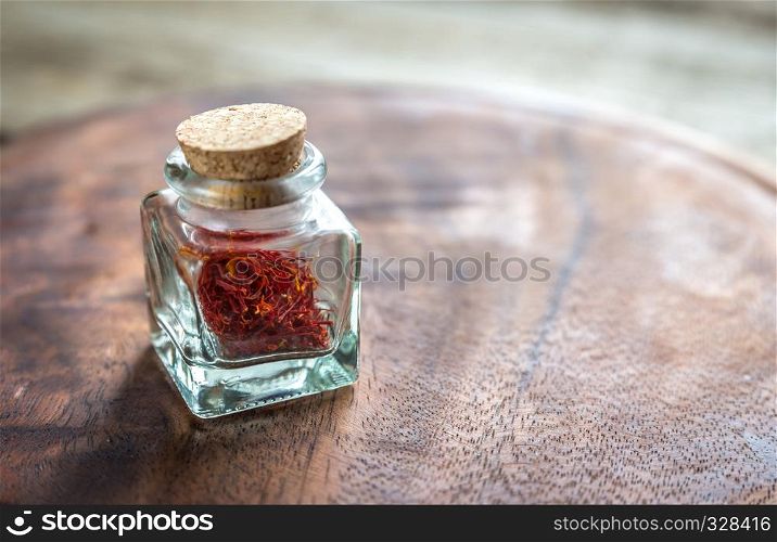 Saffron in the vial