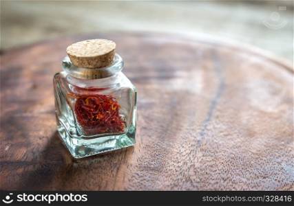 Saffron in the vial