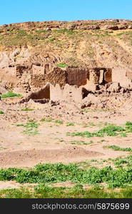 sahara africa in morocco the old contruction and historical village