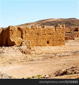 sahara africa in morocco the old contruction and the historical village