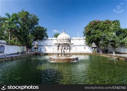 Saheliyon-ki-Bari (Courtyard of the Maidens) is a major garden in Udaipur, India