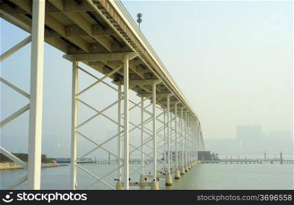 Sai Van bridge in Macao. This is the world&rsquo;s largest double concrete bridge span