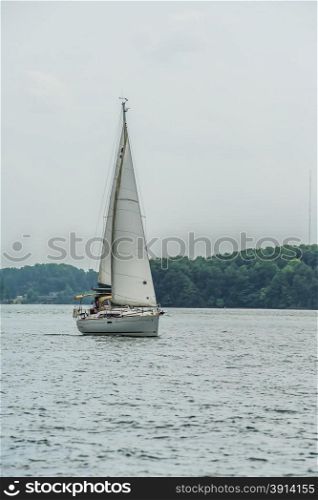 sail boat on large lake