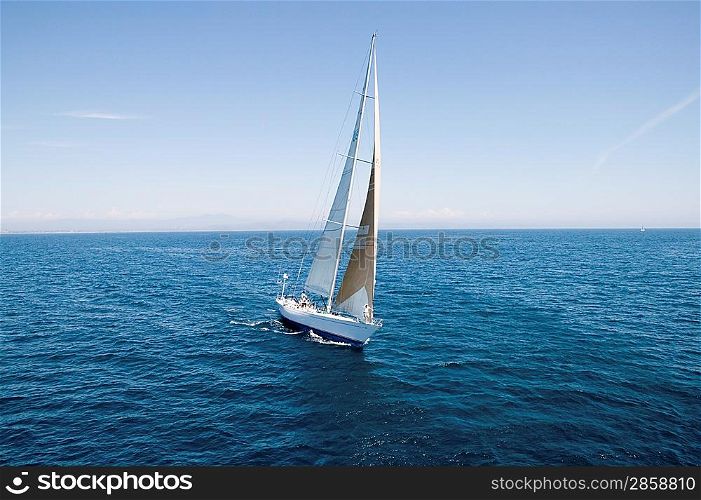 Sail Boat on Ocean