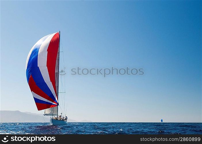 Sailboat in Sailing Race
