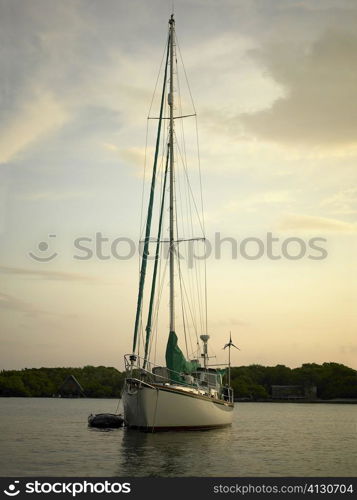 Sailboat in the sea