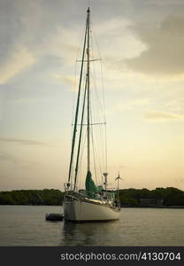 Sailboat in the sea