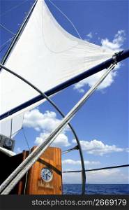 sailboat vintage sailing blue sea ocean clear summer sky