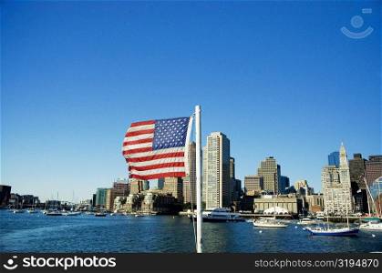 Sailboats in the river, Boston, Massachusetts, USA