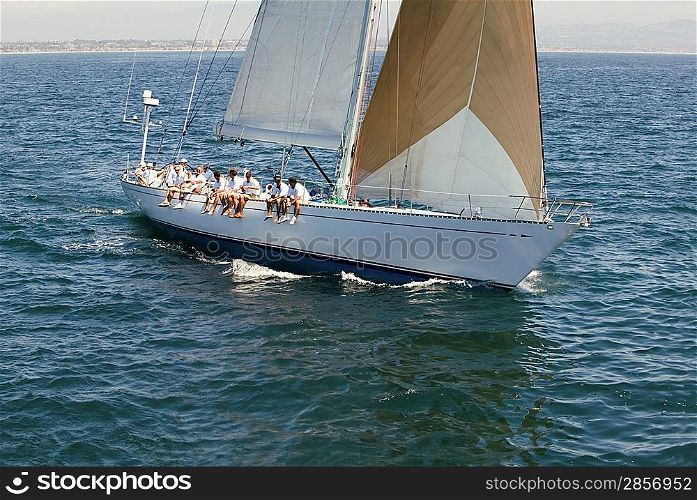Sailing Crew on Sailing Boat