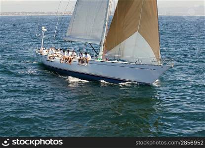 Sailing Crew on Sailing Boat