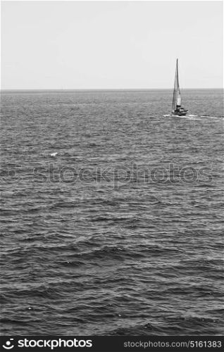 sailing in europe greece santorini island hill and rocks on the summertime beach