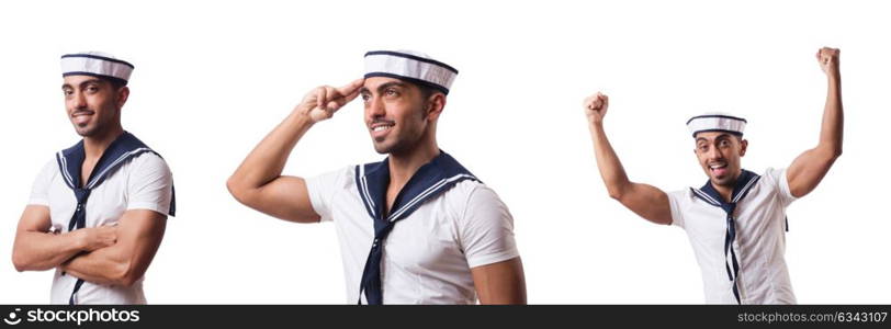 Sailor isolated on the white background