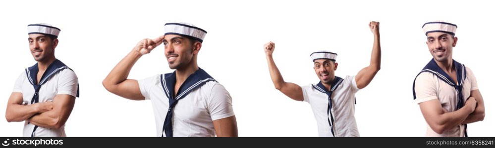 Sailor isolated on the white background