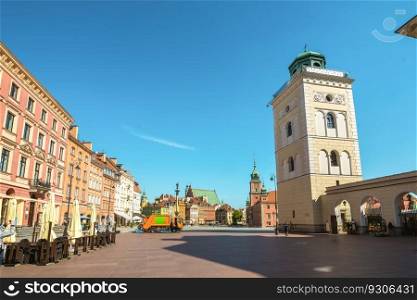 Saint Anna observation tower, Warsaw, Poland. UNESCO World Heritage Site. Church of Saint Anne Warsaw