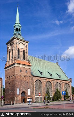 Saint Barbara Roman Catholic church in Gdansk, Poland