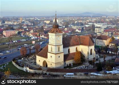 Saint Bartholomew Evangelical church the oldest building in Brasov Romania
