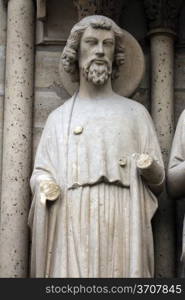 Saint Bartholomew, Notre Dame Cathedral, Paris, Last Judgment Portal