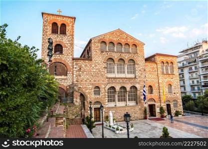 Saint Demetrius church in Thessaloniki, Greece in a summer day