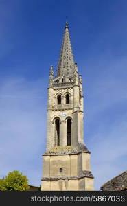 Saint Emilion ancient gothic church, Aquitaine, France