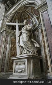 Saint Helena statue inside Saint Peter&acute;s Basilica, Rome, Italy.