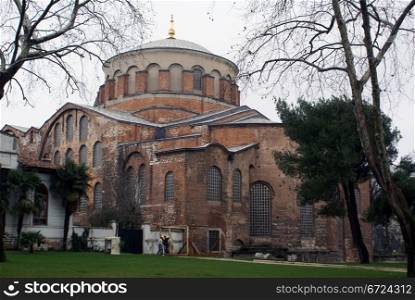 Saint Irena church in Topkapi palace in Istanbul, Turkey