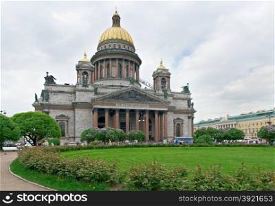 Saint Isaac cathedral in Saint-Petersburg, Russia.June 2, 2015
