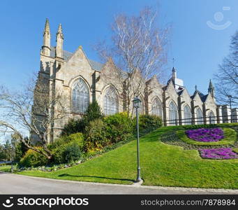 Saint-Leonard church, Fougeres, France. Established in 12th century, reconstructed in 15th and 16th.