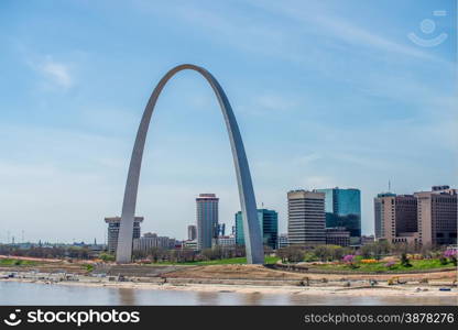 saint louis missouri downtown at daylight