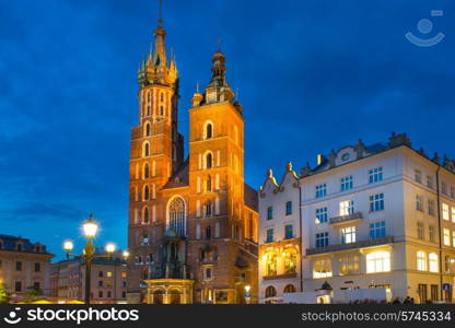 Saint Mary&rsquo;s church in Krakow, Poland &#xA;