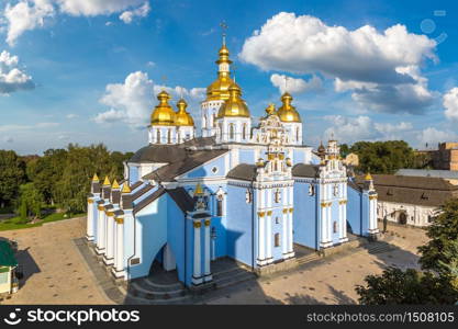 Saint Michael Orthodox Monastery in Kiev, Ukraine in a beautiful summer day