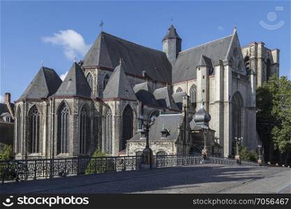 Saint Michael&rsquo;s Church - Ghent -Belgium. A Roman Catholic church built in a late Gothic style. It has rich interior decoration and dates from 1105.