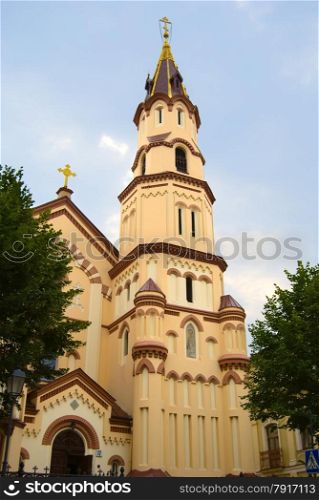 Saint Nicholas Orthodox Church in Vilnius, Lithuania. Russian Orthodox Church Outside Russia, Diocese of Vilnius and Lithuania