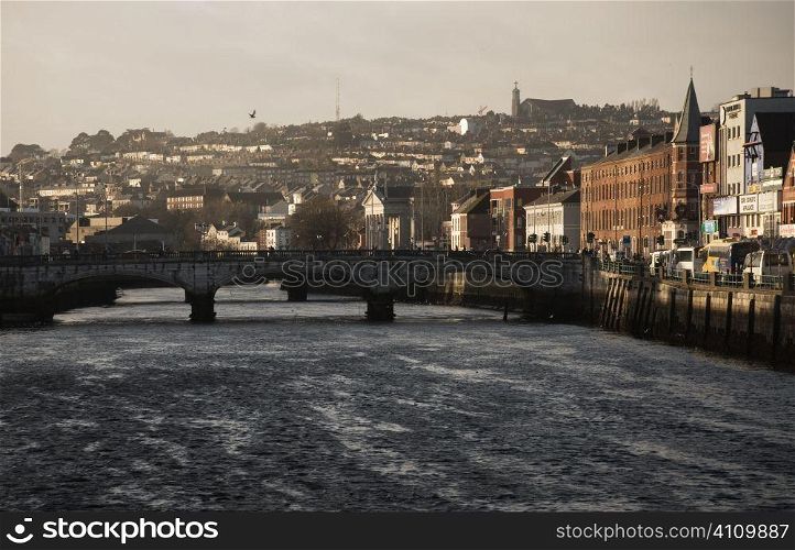 Saint Patrick&acute;s Bridge, River Lee, Cork, Ireland