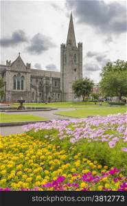 Saint Patrick Cathedral Garden in Dublin, Ireland