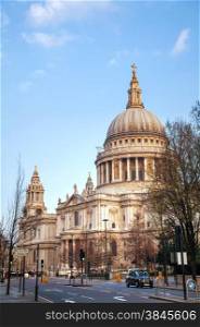 Saint Paul&rsquo;s cathedral in London, United Kingdom in the morning