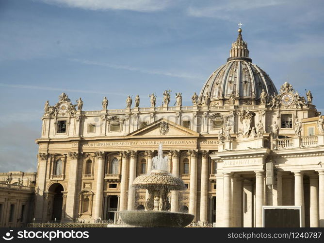 Saint Peter basilica in Rome, horizontal image