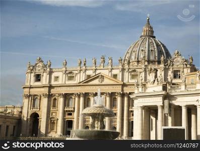 Saint Peter basilica in Rome, horizontal image