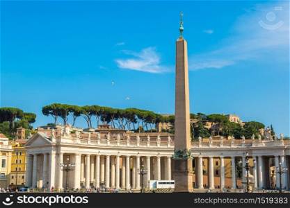 Saint Peter&rsquo;s Square in Vatican, Rome, Italy in a summer day