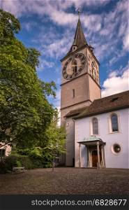 Saint Peter's Church in Zurich, Switzerland