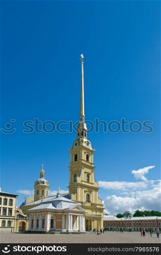 Saint-Petersburg, Peter and Paul Cathedral .Saints Peter and Paul fortress .Russia.June 4, 2015