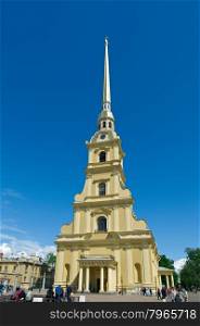 Saint-Petersburg, Peter and Paul Cathedral .Saints Peter and Paul fortress .Russia.June 4, 2015