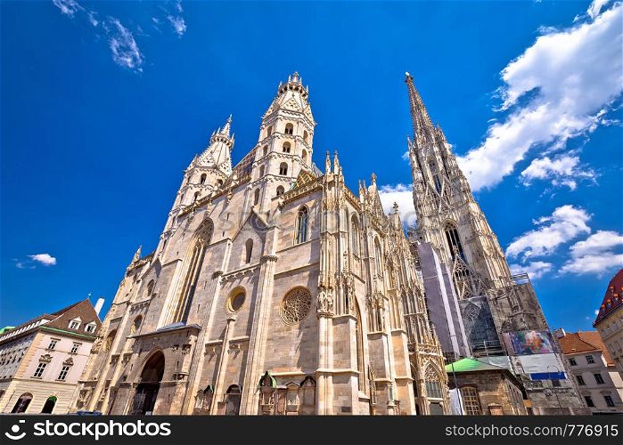 Saint Stephens Cathedral in Vienna view, capital of Austria