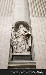 Saint Teresa statue inside St. Peter&acute;s Basilica in Rome, Italy.