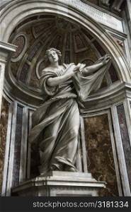 Saint Veronica statue inside Saint Peter&acute;s Basilica, Rome, Italy.