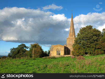 Saintbury church near Chipping Campden, Gloucestershire, England.