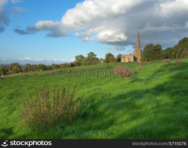 Saintbury church near Chipping Campden, Gloucestershire, England.